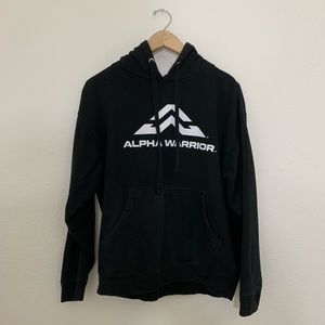 Unisex Black Alpha Warrior Hoodie